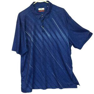 Grand Slam Men's 3-Button Golf Polo Shirt Size XXL in Blue Activewear Career